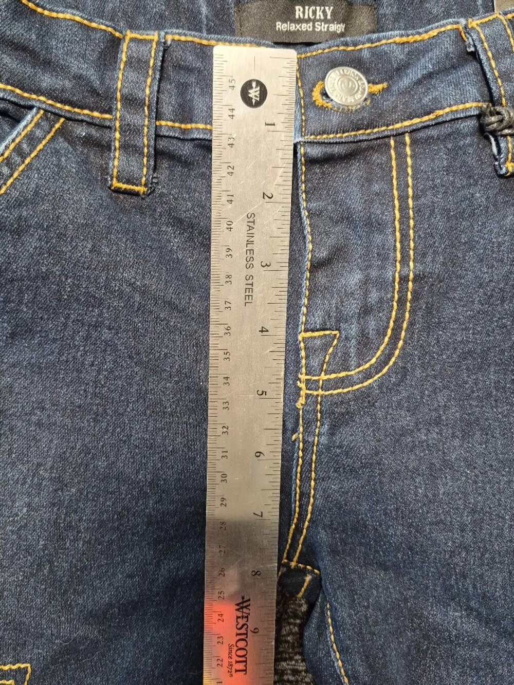 NWT True Religion Jeans, Boys Relaxed Straight Ricky, Size 16 - Picture 7 of 7